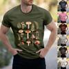 Men's Stand Collar Short Sleeve Shirt Loose Leisure Holiday Shirt Man