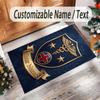 Other Similar Designs Theme Crystal Velvet Rug Personalized Custom Name Text Soft Floor Mat Home Decor