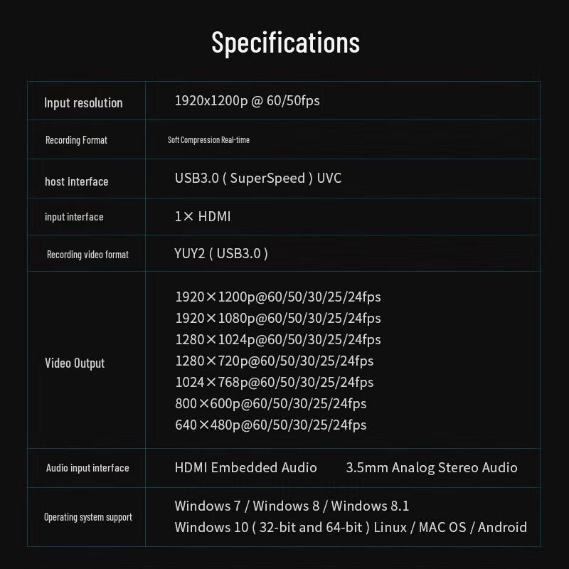 Карта захвата TCHD VideoUB570 HDMI USB 3.0