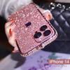 Glitter Diamond Metal Bumper Case Rhinestone Bling Cover For iPhone 14 13 12 Pro Max 12 Mini 6 7 8 Plus X Xr Xs Max 11 Pro Max Case