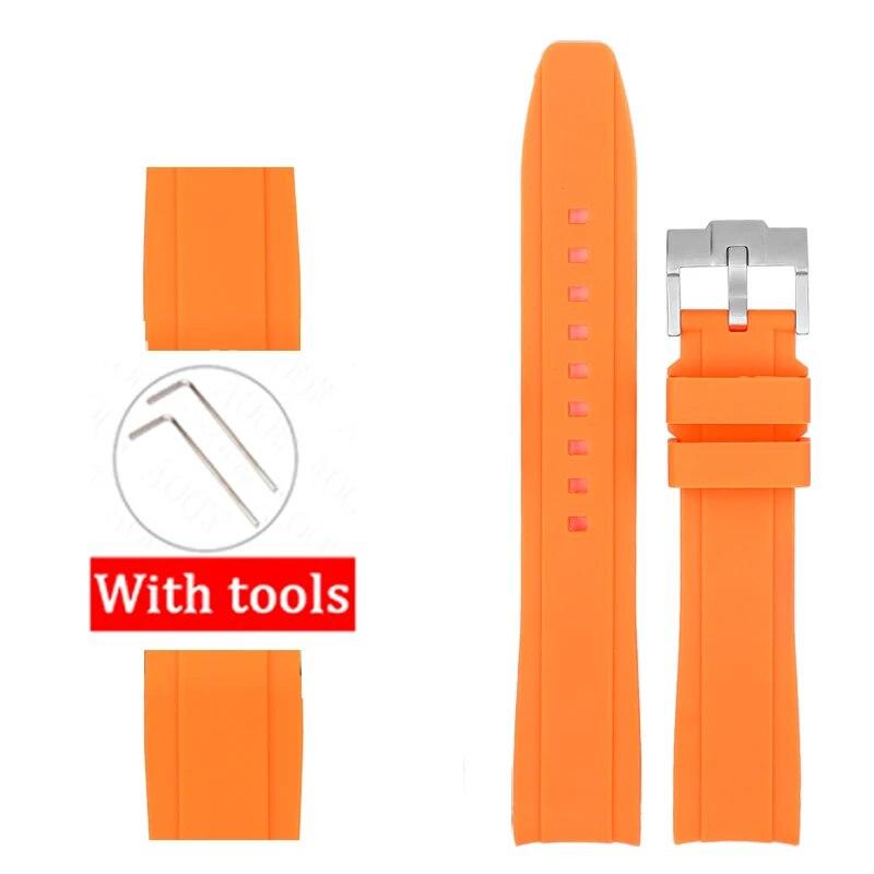 Силиконовый ремешок с изогнутым интерфейсом для Swatch x Blancpain Fifty Fathoms 22 мм для мужчин и женщин, спортивный водонепроницаемый резиновый ремешок для часов