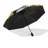 Pittsburgh Steelers Auto-Open Close Umbrella - Portable 3-Fold Design with 8-Bone Frame, Gift for Fans and Travelers0104141a