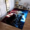 Gaming Controller Neon Art Carpet with Masked Character Design - Modern Style Suitable for use as an anti-slip for living room bedroom sofas