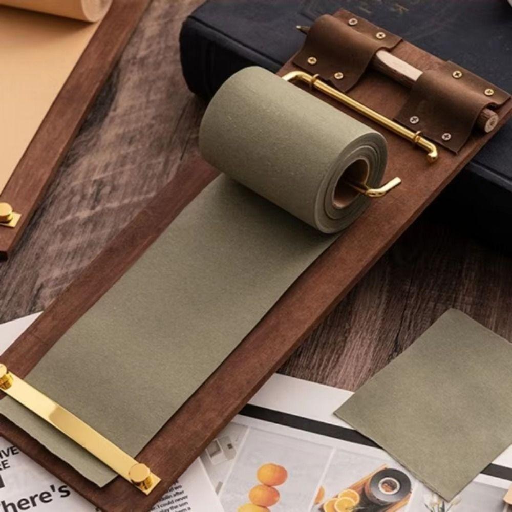 Memo Pad Retro Vintage Sticky Notes Tear-Off Hangable Roll-Up Sticky Note Board Non-Adhesive Rolled Notes Note Splint Desk Decor