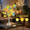 24pcs Easter Eggs Ornament Easter LED Light Birch Tree Spring Festival Party Decor
