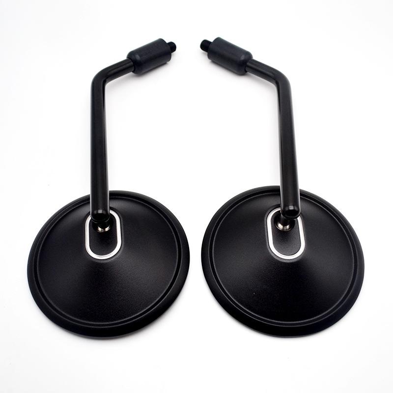 Ретро круглое 10 мм правая резьба мотоциклетное зеркало заднего вида с железным стержнем для M10