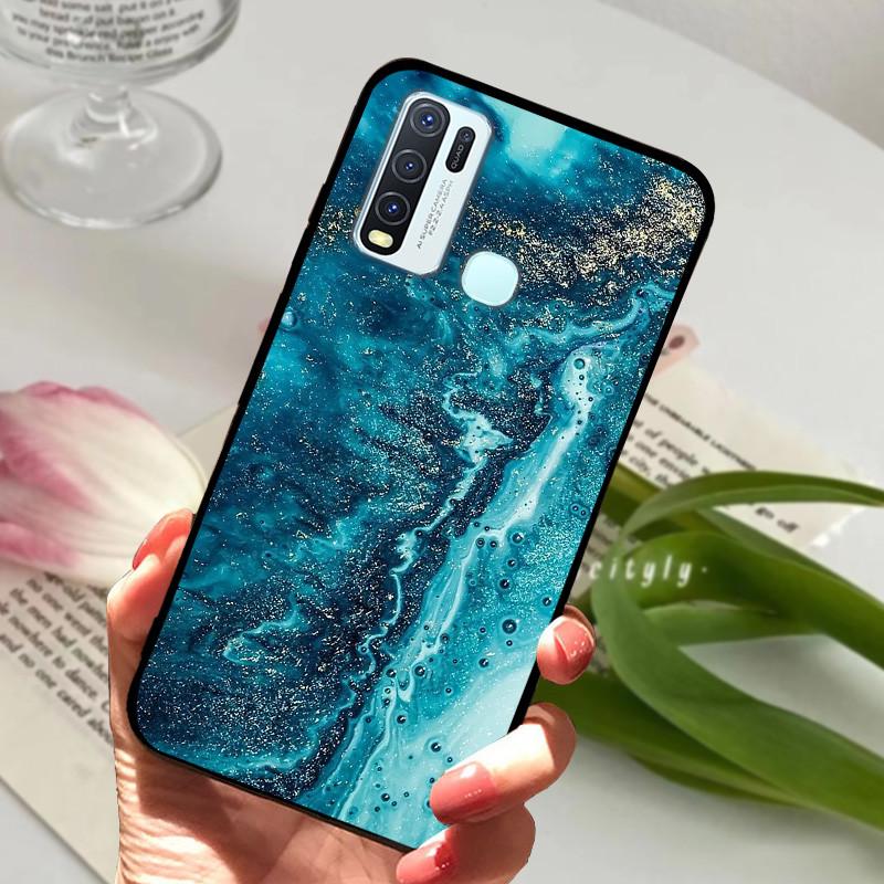 Для Vivo Y30 1938 Y50 1935 Чехол животное Силиконовый Мягкий ТПУ Задние крышки Для Vivo Y 30 50 Y30 2020 Чехол Защитный Мультяшный Funda