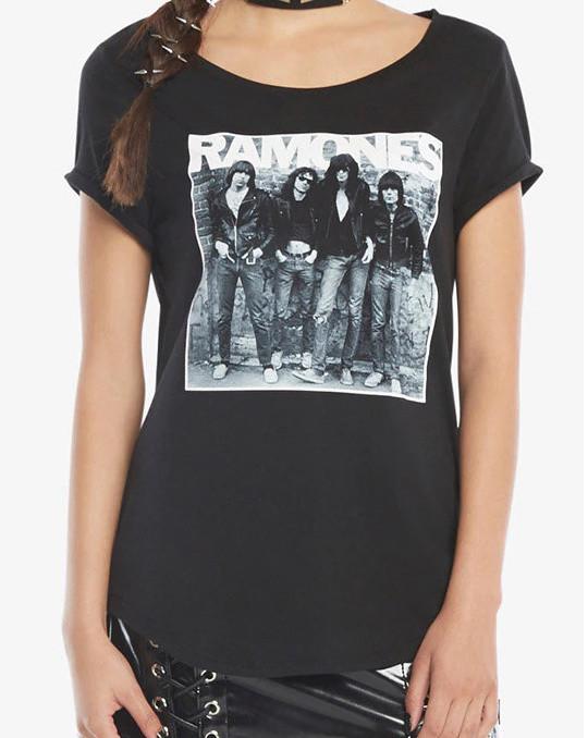 Ramones '76 ALBUM COVER HEY! HO! LET'S GO! Girls Women's T-Shirt 100% Authentic Unisex T-Shirt