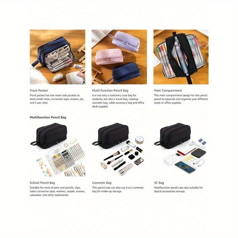 1 шт. Большой пенал, Вместительный держатель, Коробка для хранения, Сумка, Многослойный пенал большой вместимости, Органайзер для стола, Сумка для маркеров, Пенал