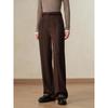 Anna Kou Women's Belted Straight-Leg Winter Trousers