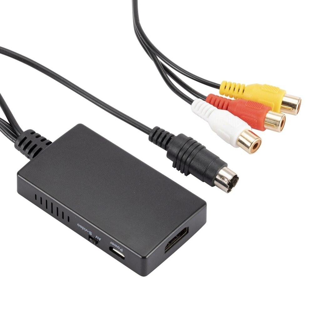 Конвертер, совместимый с Svideo в HDMI, Адаптер, совместимый с AV в HDMI