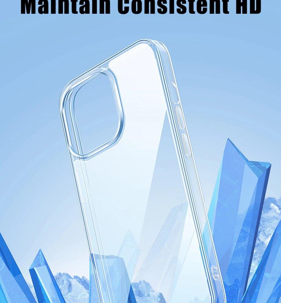 Прозрачный силиконовый мягкий чехол для iPhone 15 14 Plus 13 12 Mini 11 Pro Max прозрачная ультратонкая задняя крышка 11 12 13 14 15 ProMax
