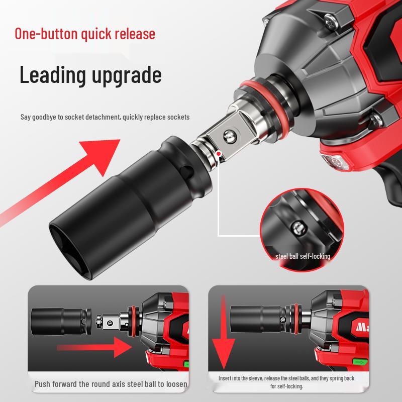 Насадка-переходник для электрического гайковерта двойного назначения: Многоцелевой адаптер и набор квадратных сверл/отверток.