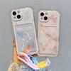 Карман-держатель для карт с рисунком бабочки и шнурком Чехол для Samsung Galaxy S25 Edge S23 S24 S25 Ultra S22 S21 Plus S20 FE чехол Милый Мягкий