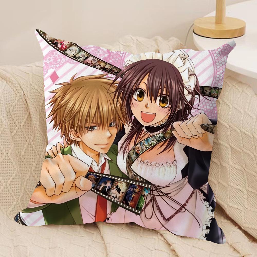 Японское Аниме M-Maid Sama Наволочка из Шелковистого Короткого Плюша На Молнии-невидимке Пылезащитная Наволочка на Подушку для Дивана для Домашнего Декора