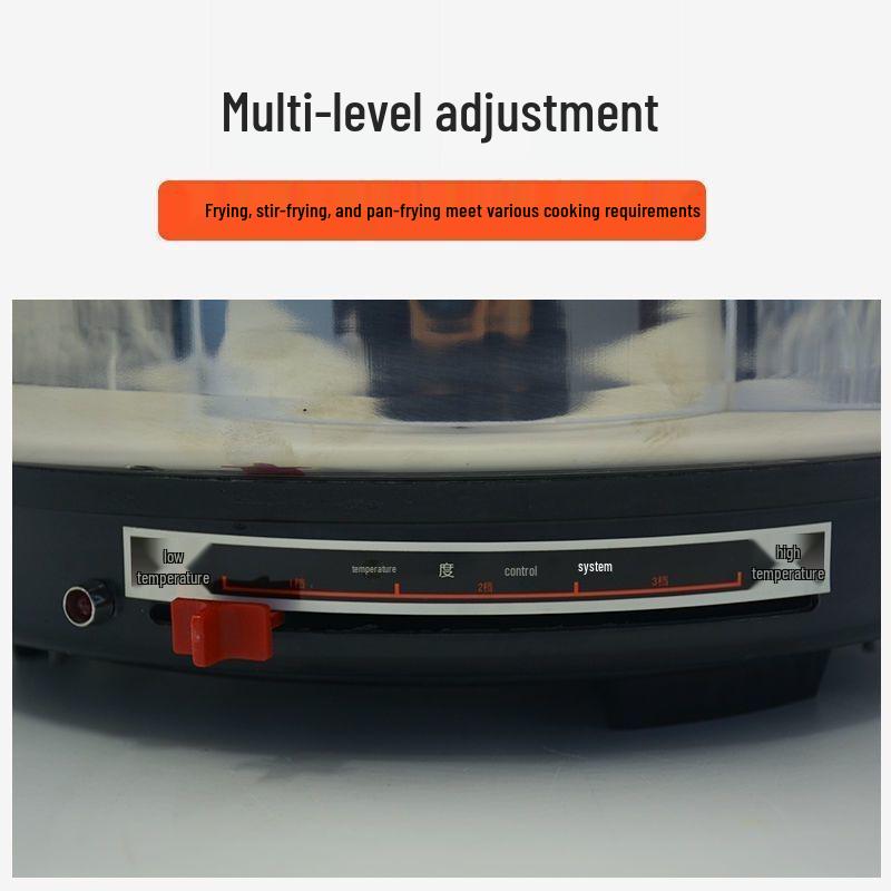 Enhanced Large-Capacity Stainless Steel Electric Pancake Frying Pan