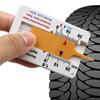 Car Inspection Tool Tire Tread Depth Gauge Ruler for Accurate Thickness Measurement Uses for Vehicle Tyre Maintenance Check