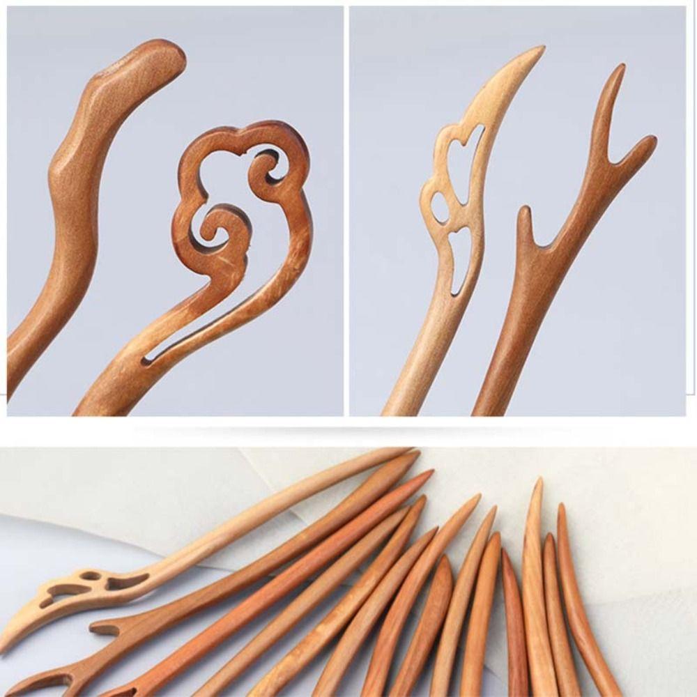 Ethnic Style Wooden Hair Stick Tassel Hanfu Hairpin Retro   For Girl