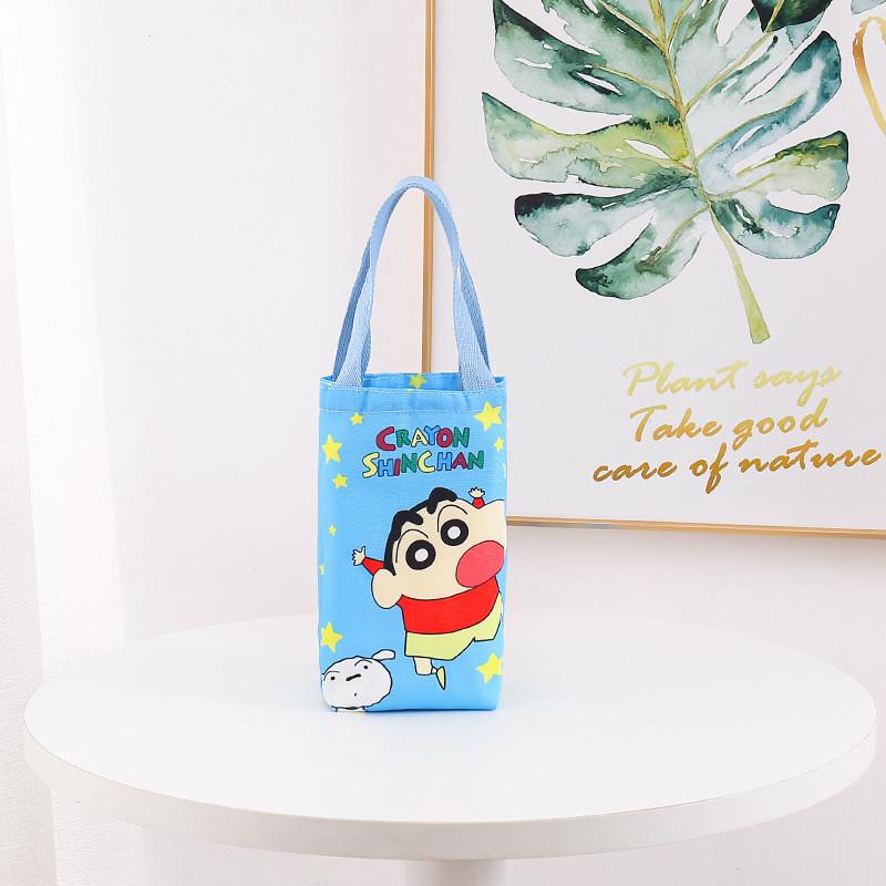 Crayon Shin Chan Shiro Action Kamen Pattern Cup Umbrella Canvas Storage Bag