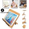 Portable Adjustable Book Holder Tray And Page Paper Clips-cookbook Reading Desk Sturdy Stand For Books Lightweight Bookstand