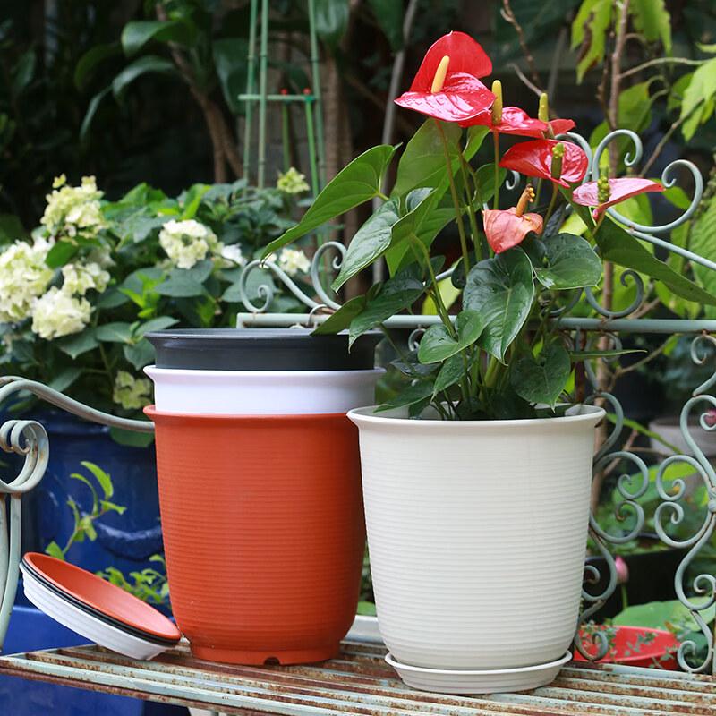 Plastic Cylinder Flower Pot