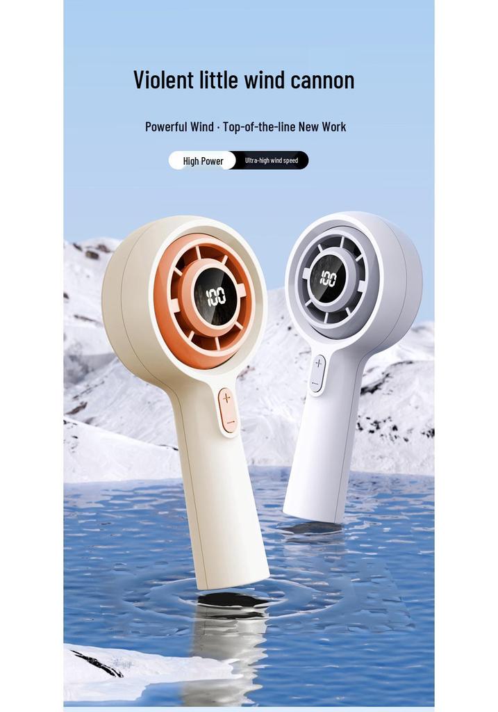 2026 High-Speed Rechargeable Mini Portable Fan with Powerful Wind