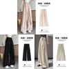 Womens Casual Wide Leg Pants With White Strap Design For Summer Comfort