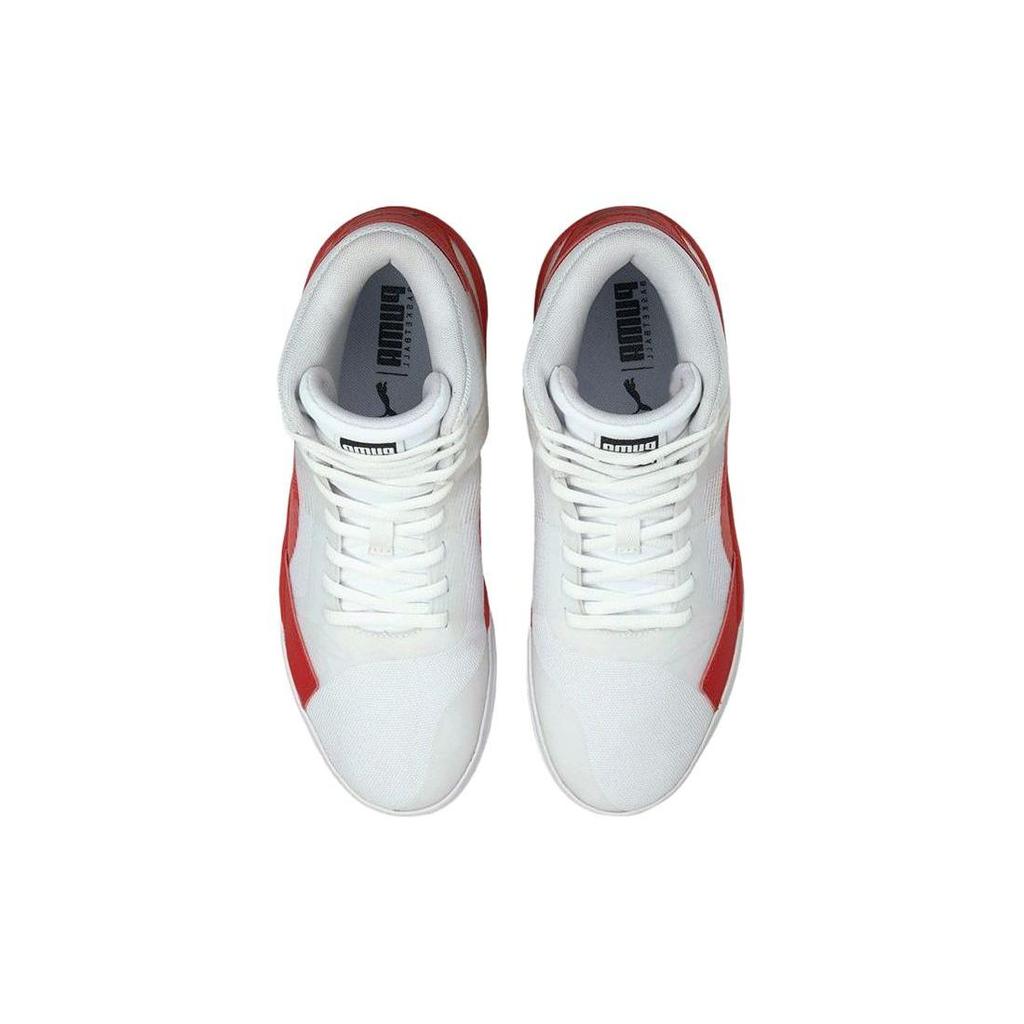 Puma Баскетбольные кроссовки Clyde All Pro Mid Унисекс Белые Красные 195512-04