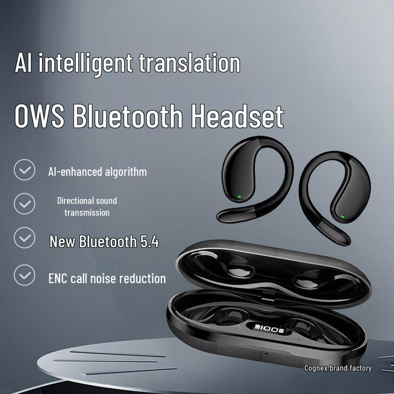 Bluetooth Wireless Sports Clip-on Earphones 2026 with AI Smart Translation