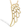 [R1695] - Gold-Plated 'Angel Wings' Necklace - 25x10 Mm