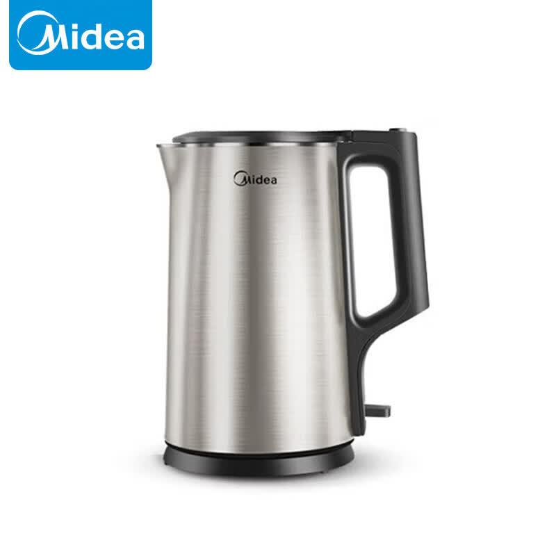 Midea Электрический чайник с двойными стенками, защитой от ожогов, 1,7 л, штепсель CN (адаптер в комплекте)