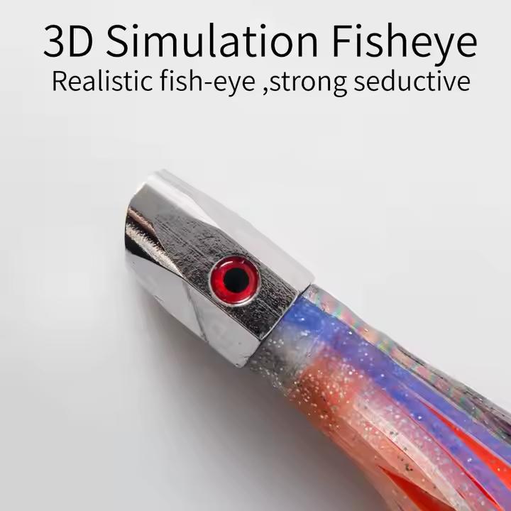 TGD High Quality 8.2 Inch 20cm Deep Sea Resin Pvc Soft Octopus Lures Trolling Soft Lures New Arrival