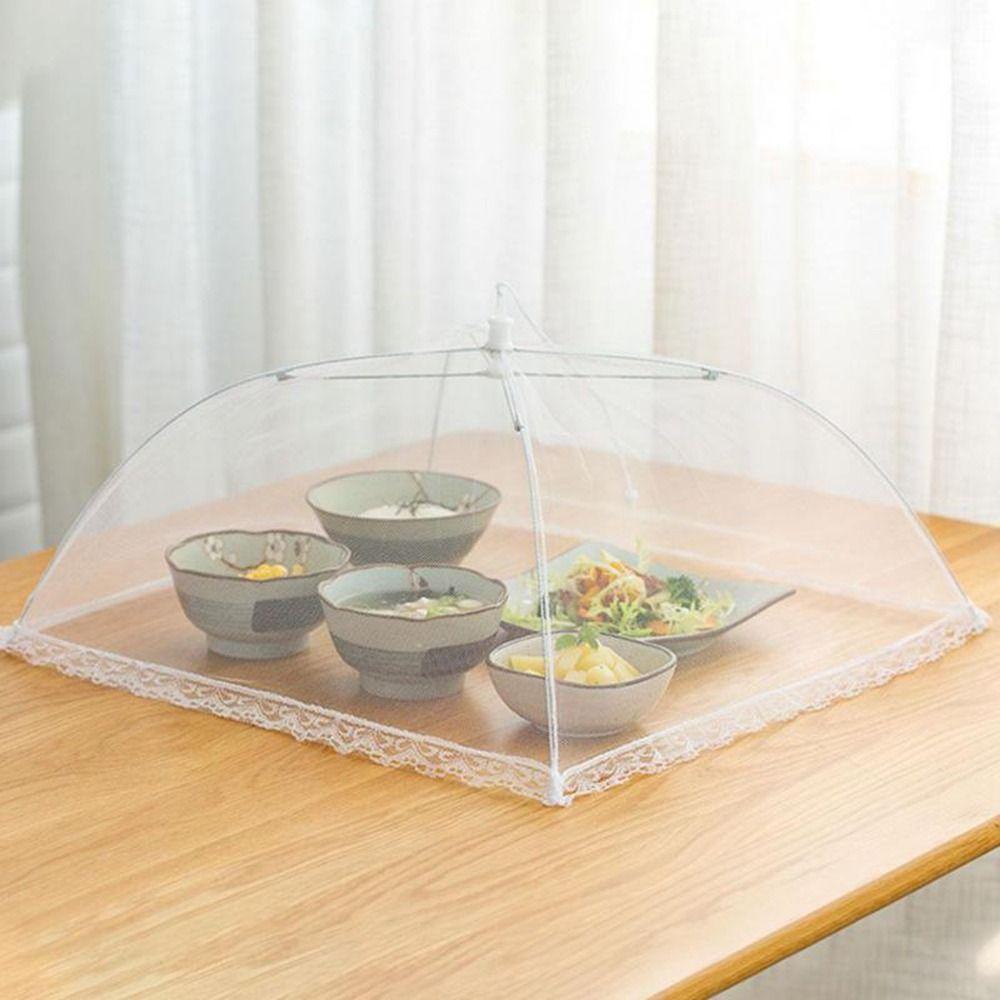 17 inch Food Mesh Cover Pop-Up Picnic Protect Dish Cover Multipurpose Food Cover Umbrella Outdoors