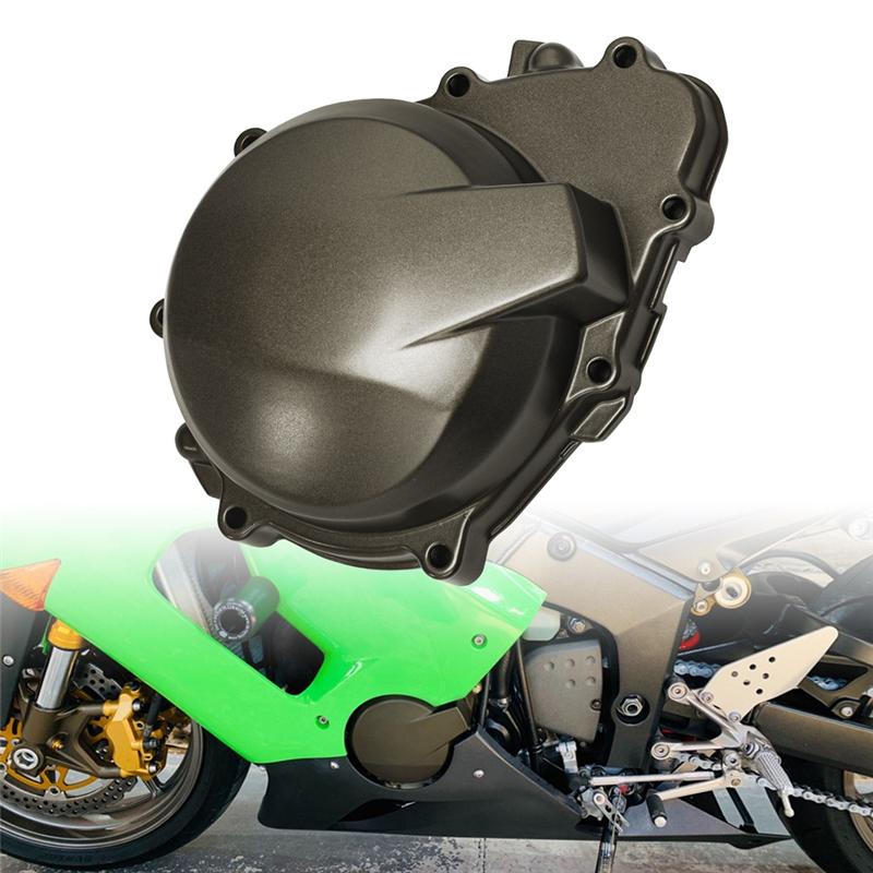 Алюминиевый сплав Левая сторона Крышка статора двигателя Картер Для Kawasaki Ninja ZX6R ZX636 ZX-6R ZX-636 2005-2006