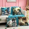 HSR DDan Heng Pillow Case Square DoubleSided Sofa Cushion Cover Bedroom Bedside Pillow