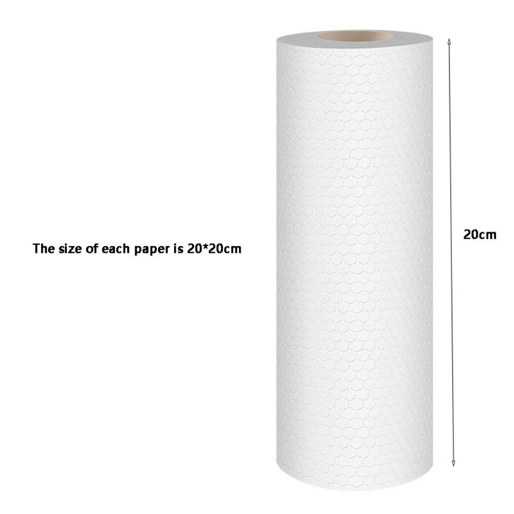 Non-woven Fabric Disposable Kitchen Paper Thickened Kitchen Dishcloth  Rolls  Washing Dishes
