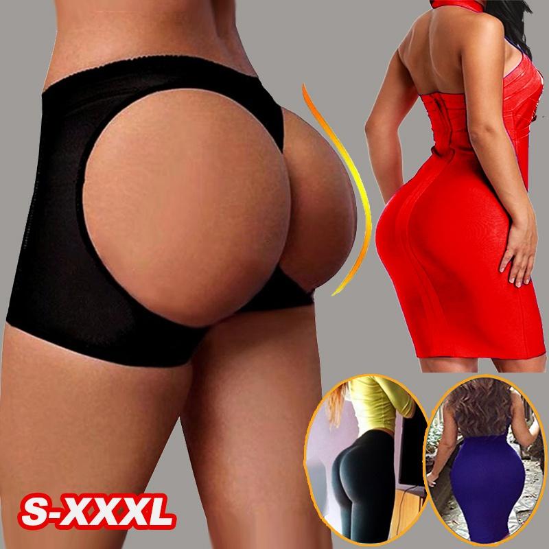 S-XXXL Большие размеры, женские шорты с открытым бедром, корректирующие ягодицы, корректирующее белье, трусики для коррекции фигуры, сексуальные трусики с подтяжкой ягодиц