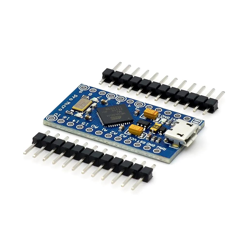 New Pro Micro for arduino ATmega32U4 5V/16MHz Module with 2 row pin header For Leonardo in stock