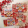 4pcs Chinese Style Dragon Year Red Envelope Lion Dance Lucky Money Pocket  Spring Festival