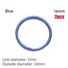 1/2 шт. Высококачественный круглый карабин из титанового сплава, пряжка для ключей, портативный держатель, EDC брелок, кольцо для ключей