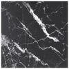 VidaXL Table Top Black 80x80 Cm 6mm Tempered Glass and Marble Design