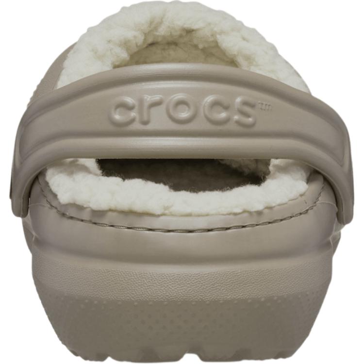 Crocs Classic Lined Comfortable Soft Non-Slip Durable Warm Low-Top Casual Shoes Kids Casual Shoes Gray 207009-2YB