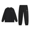 Li-Ning Solid Color Simple Loose Cotton Soft Comfortable Versatile Crew Neck Pullover Long Sleeve Sweatshirt Casual Sports Suit YTLV098-1-AKL73-6