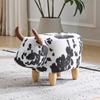 Universal Pet Foot Stool for All Seasons, Also Shoe-Changing Stool, Solid Wood Legs, Suitable for Home Decoration, Black and White