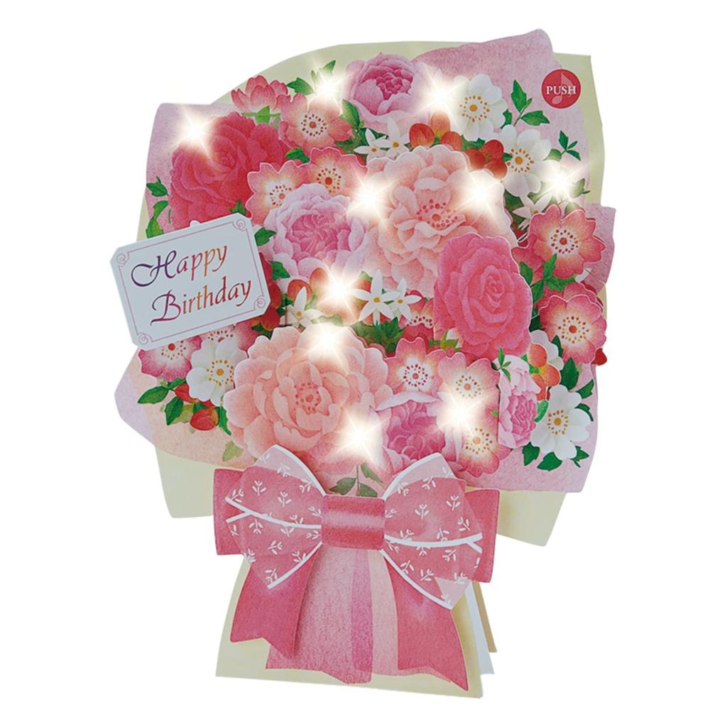 Открытка на день рождения Sanrio Melody Открытка на день рождения Букет роз ДЕНЬ РОЖДЕНИЯ Музыкальная шкатулка Открытка Возможна доставка за границу SANRIO 832201 "С ТЕБЯ" "Цветочный вальс" JPME43-2