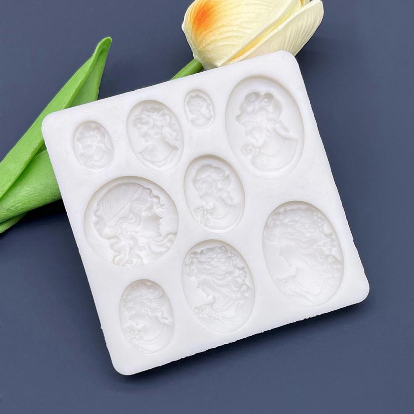 Cameo Collection Portrait Silicone Sugarcraft Mould Fondant Cake Decorating Tools