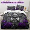 Mythical Characters Pattern Bedding Quilt Set Quilt Cover Pillowcase Home Decoration Birthday Gift (1 * duvet cover + 2 * pillowcase, without core)