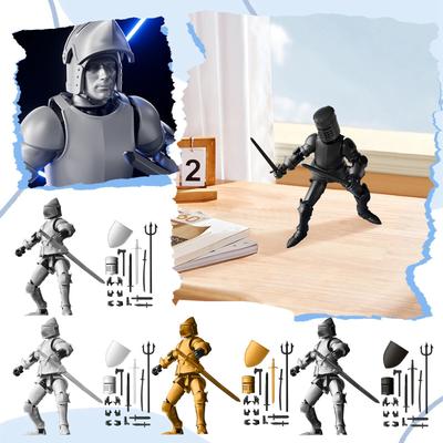 Четыре магнита шарнир подвижная 3D печатная кукла игрушка, креативный декомпрессионный настольный орнамент