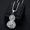 European and American Style St. Jude Stainless Steel Gold-plated Necklace Pendant Accessories 2026 Men's Fashion Personality Party Wear Accessories