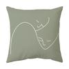 New Matcha Color Simple Cushion Pillow Geometric Backrest Super Soft Sofa Cushion Cover